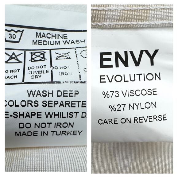 NWT Envy Evolution Mens Long Sleeve Casual Button-Up Shirt L Palm Print Tropical - Picture 9 of 12